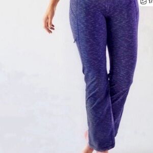 Duluth Trading Co Womens NoGa Classic Bootcut Pants, Heathered Purple XS